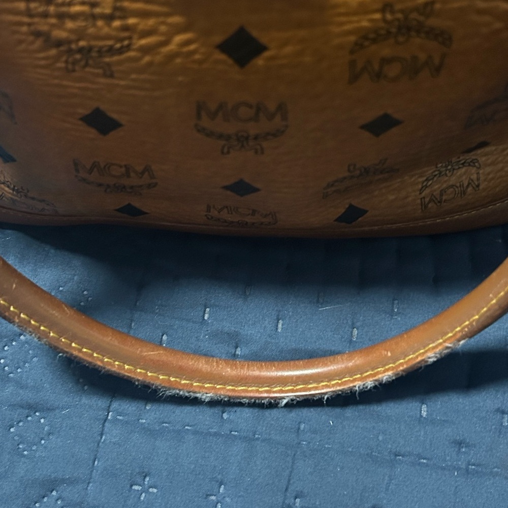 MCM Cognac Leather Women's Bag - Picture 4 of 8